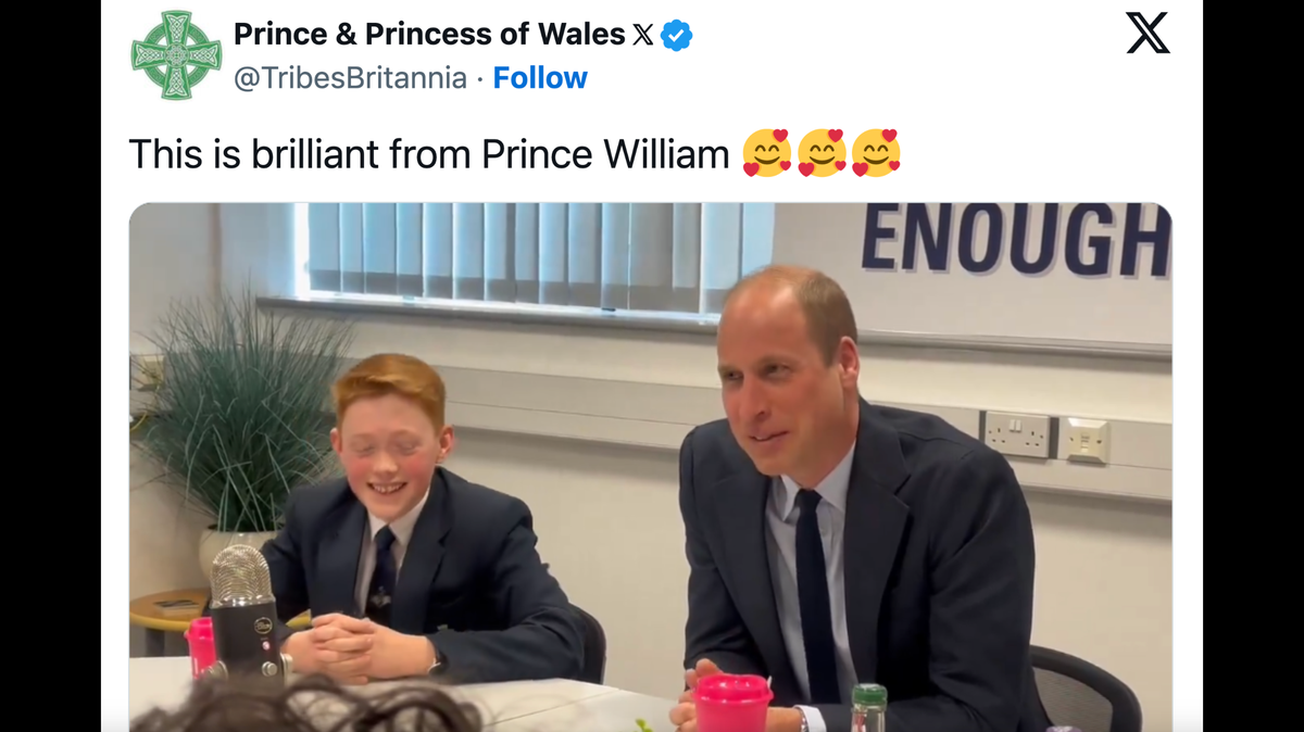 Prince William is revealing what always makes his daughter Princess Charlotte laugh.