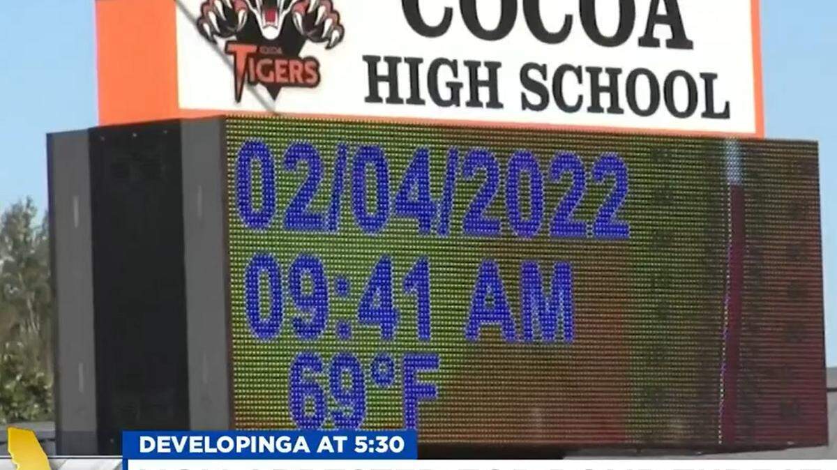 News6 broadcast a report on April 21, 2022, that featured an interview with the sister of a woman who was accused of making a bomb threat to Cocoa High School in east central Florida in February. She said it was a case of mistaken identity.