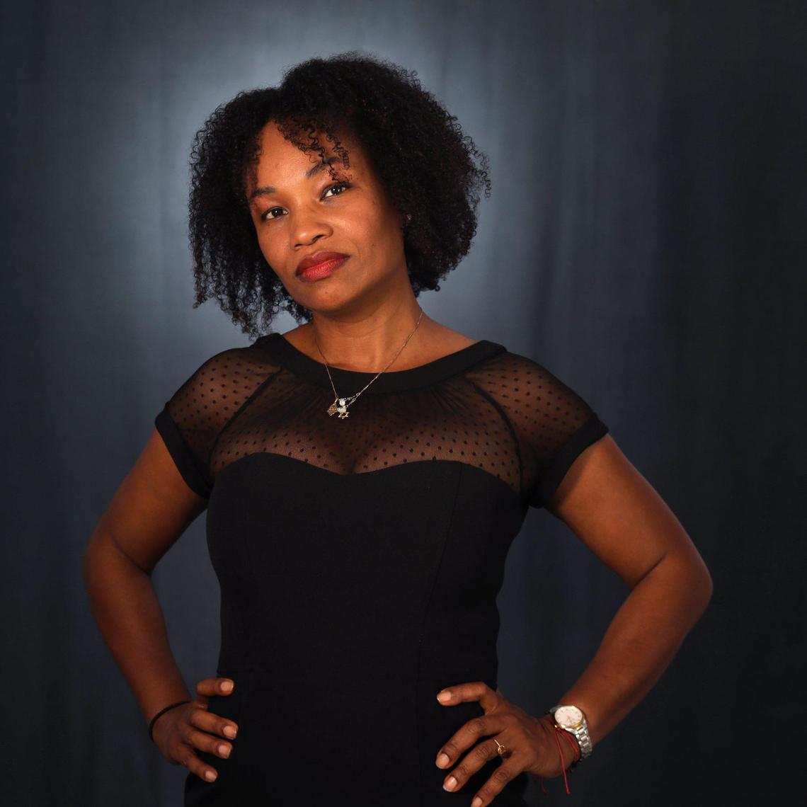 Businesswoman Fayola Nicaisse is photographed inside IPC ArtSpace. She was among members of South Florida’s Haitian community who reexamined Haiti’s independence through the lens of this year’s events as the island nation struggles to regain some sense of normalcy.