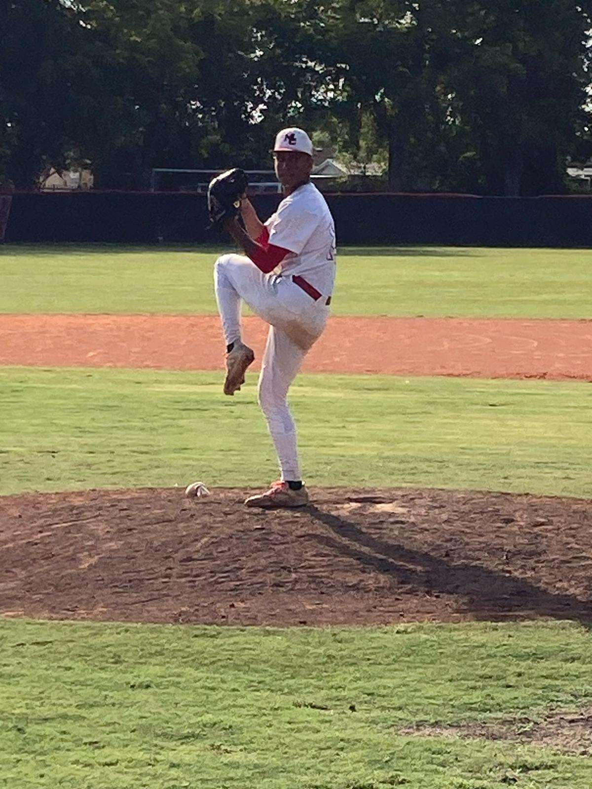 Miami Christian starter Hector Escobar pitches against John Carroll Catholic on Tuesday in the Region 4-2A final at Miami Christian School.