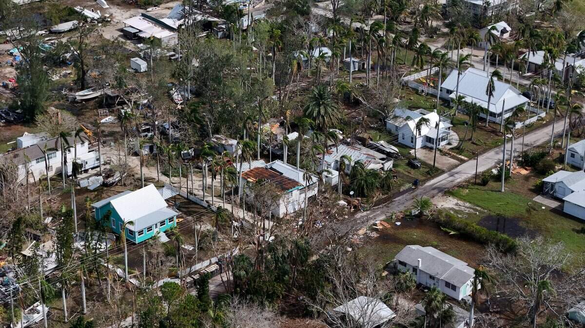 Cortez Village had widespread debris and damage after Hurricane Milton on Thursday, Oct. 10, 2024.