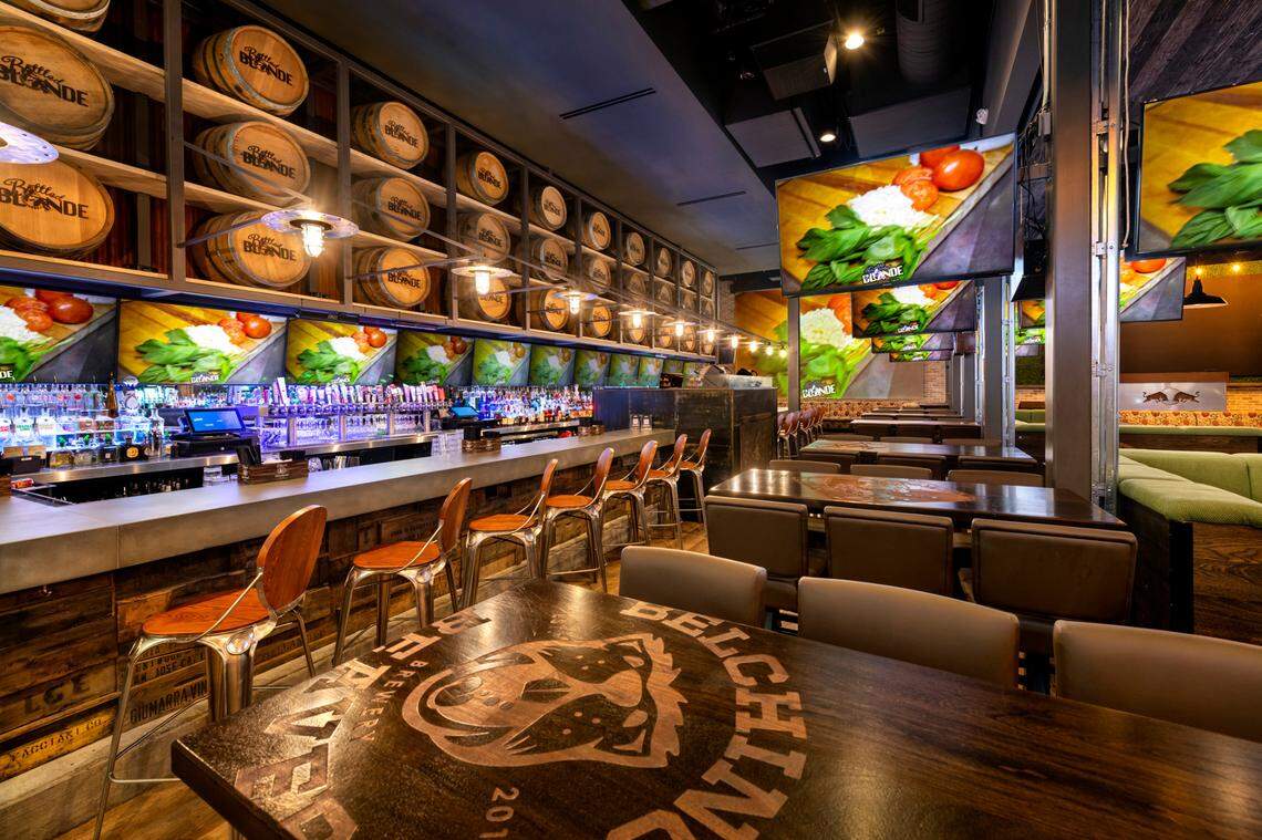 Bottled Blonde’s menu includes pizza, pasta, sandwiches, salads and appetizers, as well as cocktails and craft beer.