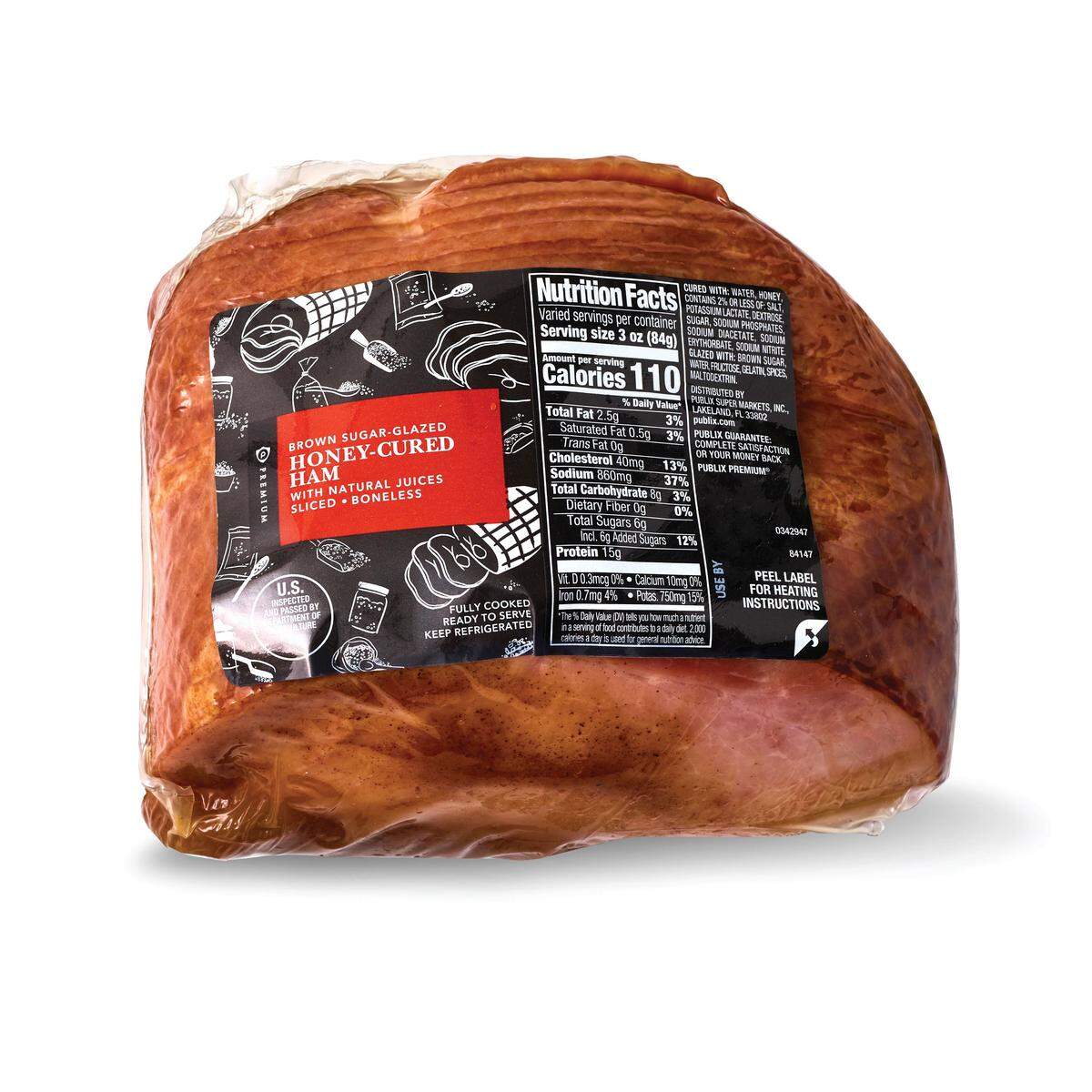 Publix Brown Sugar-Glazed Honey-Cured Ham.