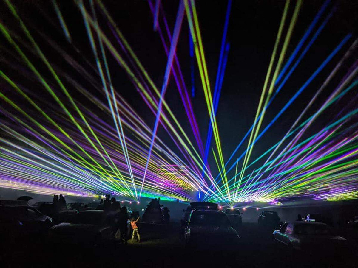The Drive-In laser light show is 40 minutes long, twice a night March 4-7.