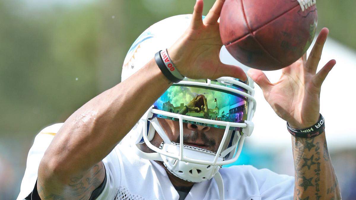 Dolphins receiver Albert Wilson is in line to start Friday against the Panthers.