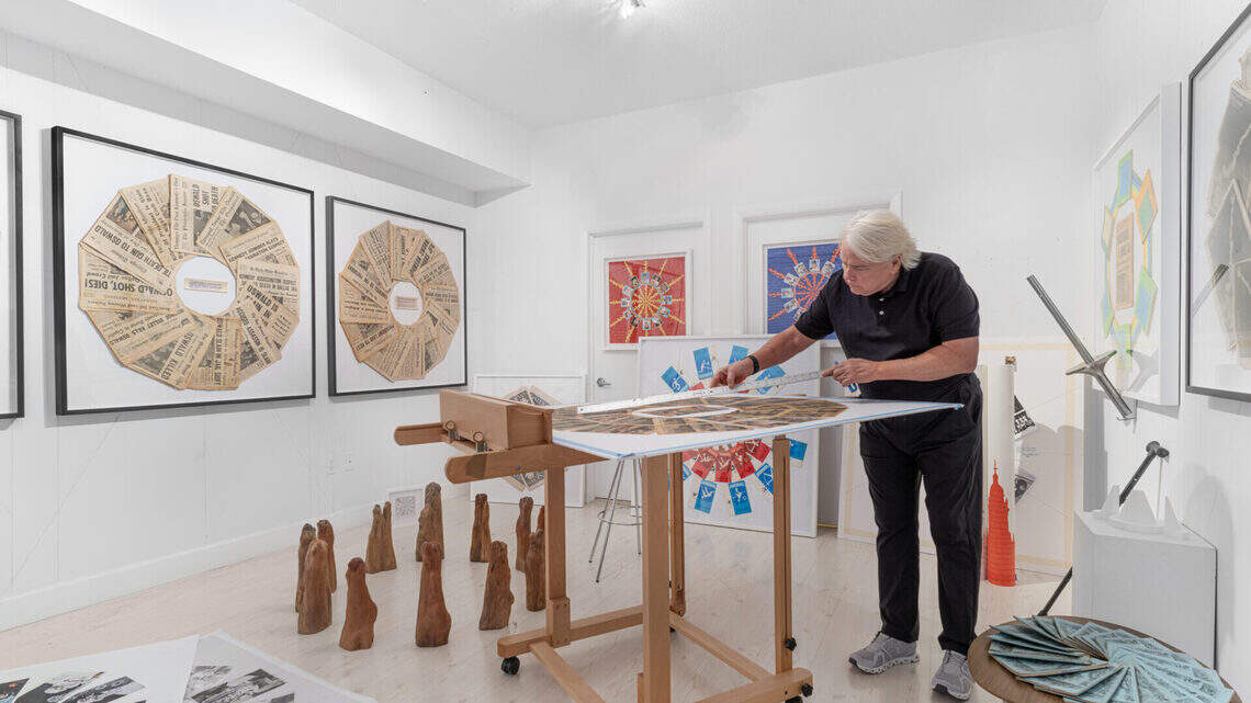 Dennis Scholl transforms collected objects into art in his first solo show in the U.S.