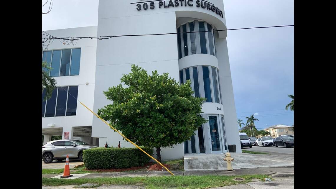 A Miami doctor denies that he put blood with plastic beads into a liposuction patient