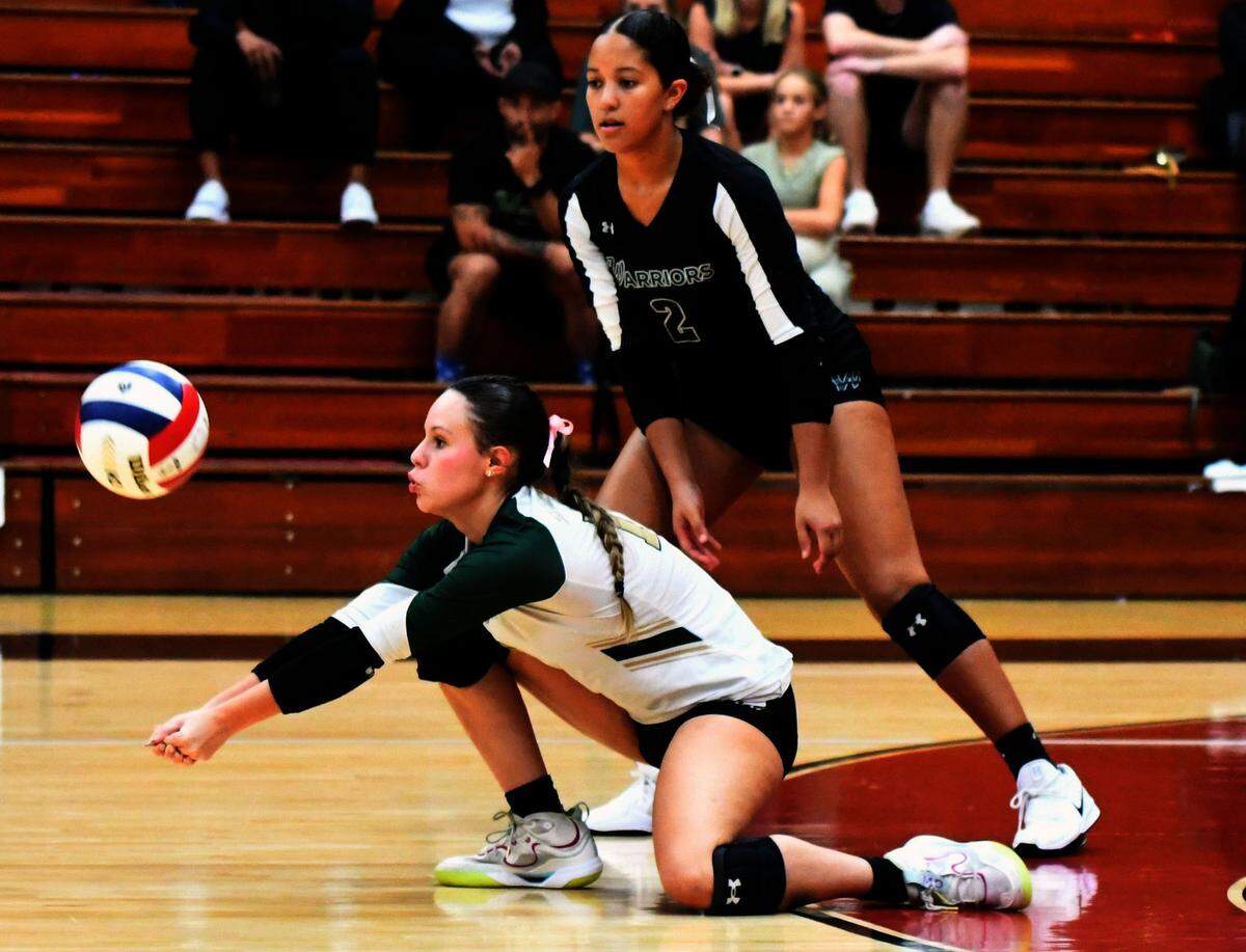 Westminster Christian junior Cassie Thomas sets up a shot during the Class 2A state championship match against Ocala Trinity Catholic on Wednesday at Polk State College in Winter Haven.