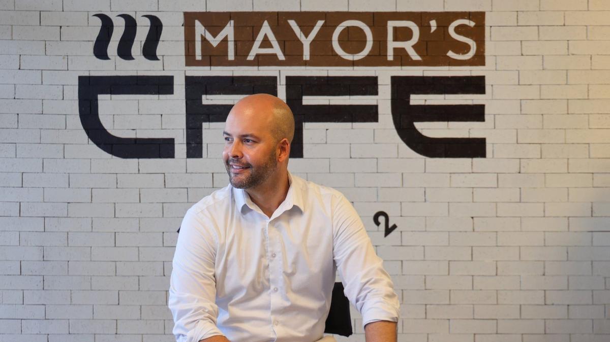 Manny Cid, the mayor of Miami Lakes, is running for the top job in Miami-Dade government as he challenges county Mayor Daniella Levine Cava in the Aug. 20 election. He’s touting his small-business credentials and tax-cut plan as bringing needed change in Miami-Dade. He is photographed at his restaurant “Mayor’s Cafe”on Thursday, August 8, 2024, in Miami Lakes, Florida.