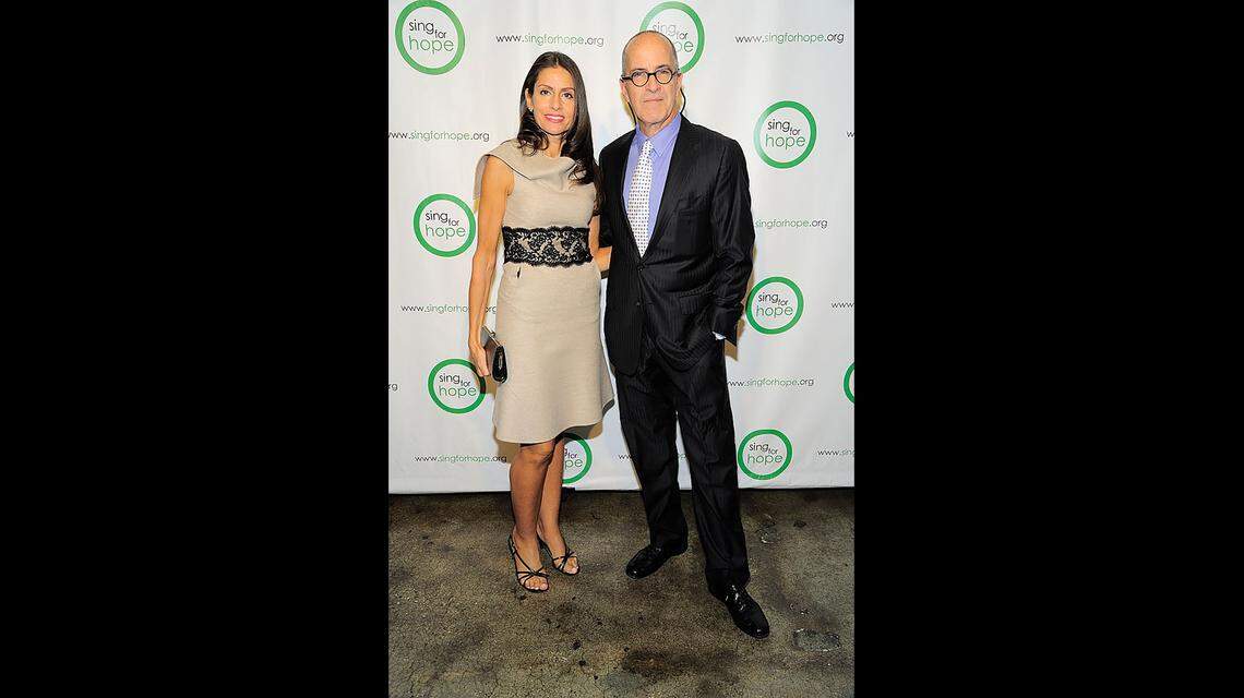 Mark Epstein, brother of the late Jeffrey Epstein, and Maria Marra attend a charity event in New York City in 2016.