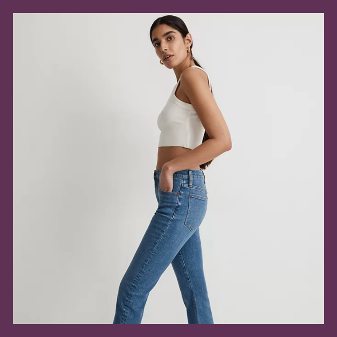 Frank and Oak High Rise Slim Denim