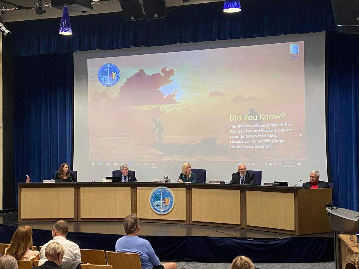 Monroe County Commissioners Wednesday, Dec. 13, 2023, in Key Largo discuss a proposed plan from Tallahassee that could result in thousands of new building permits in the Florida Keys.