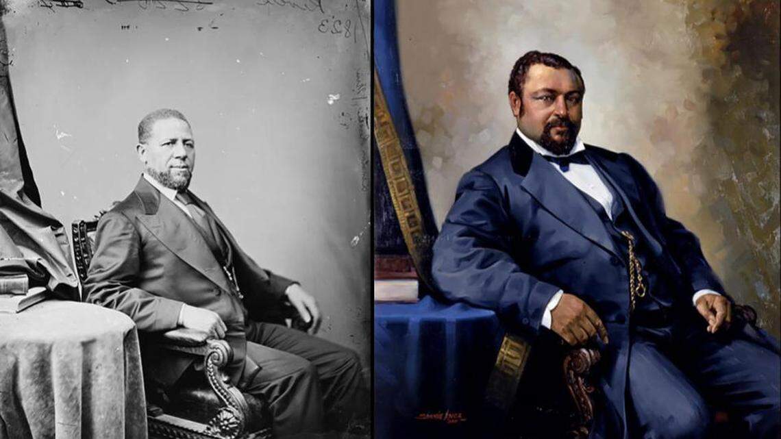 Senator Hiram Revels (left) was the first African American member of the United States Senate, representing Mississippi. He took the oath of office on Feb. 25, 1870. Blanche Kelso Bruce (right) served from 1875 to 1881, becoming the first African American to preside over the Senate in 1879. He was elected to the Senate in 1874. In that era, state Legislatures elected senators.