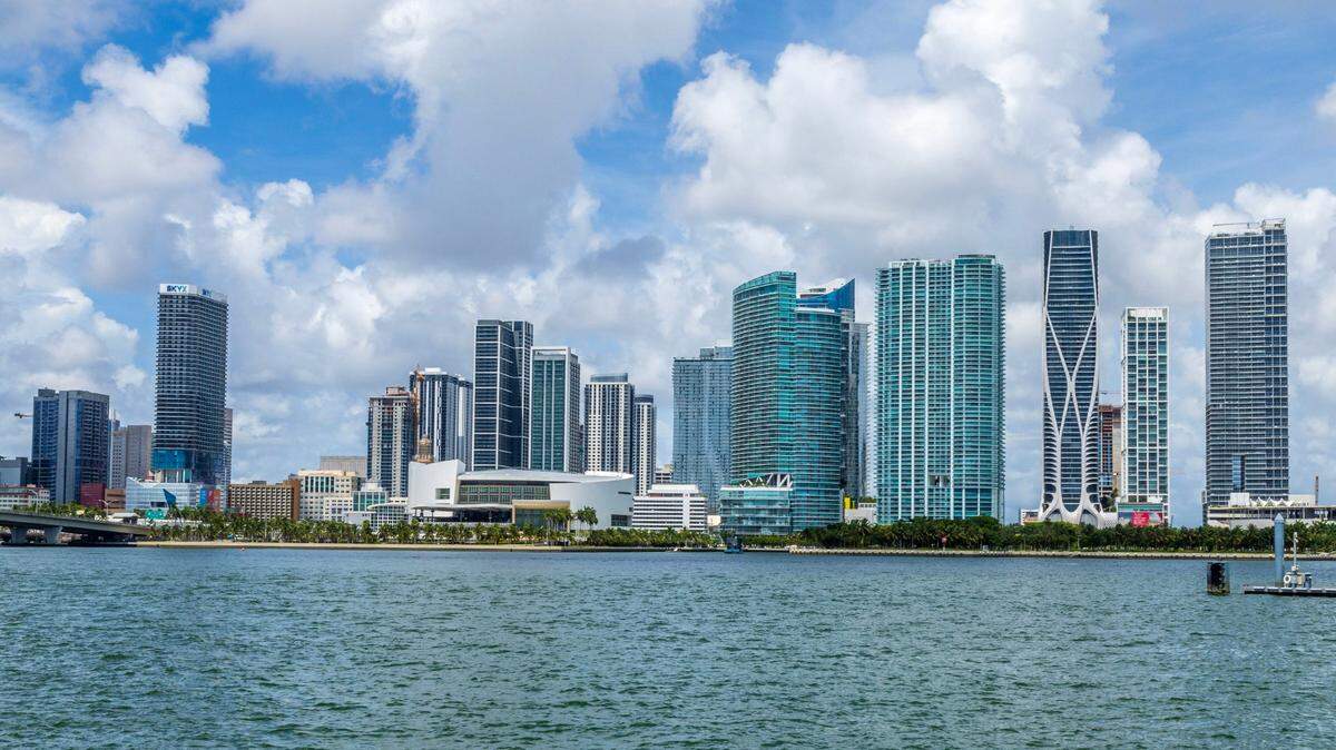 Presidential nominees Kamala Harris and Donald Trump propose different strategies to addressing the housing crisis. Local experts say some ideas are more likely to help the local market more than others. Above: View of the downtown Miami skyline including the Kaseya Center, from Watson Island, on Wednesday July 31, 2024.