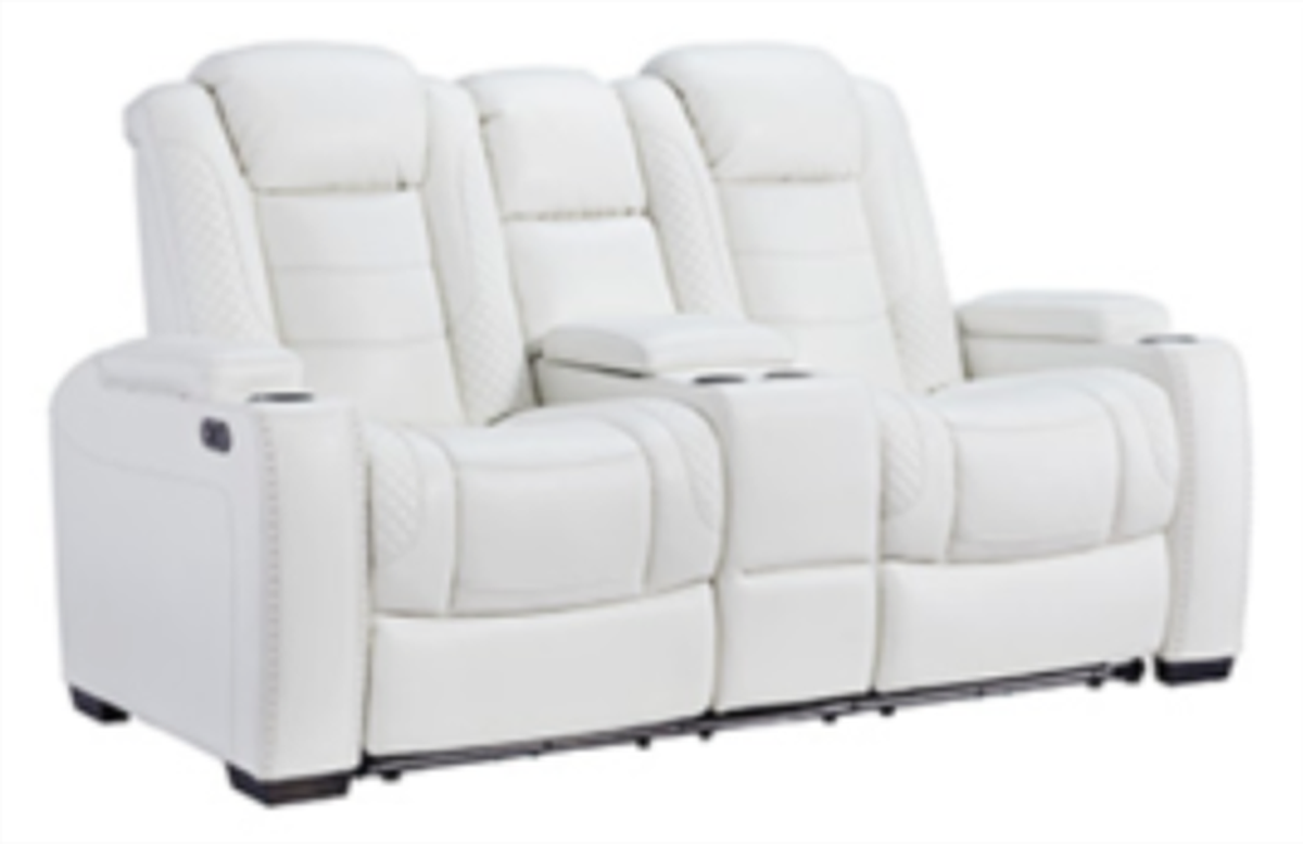 Party Time Dual Power Reclining Loveseat