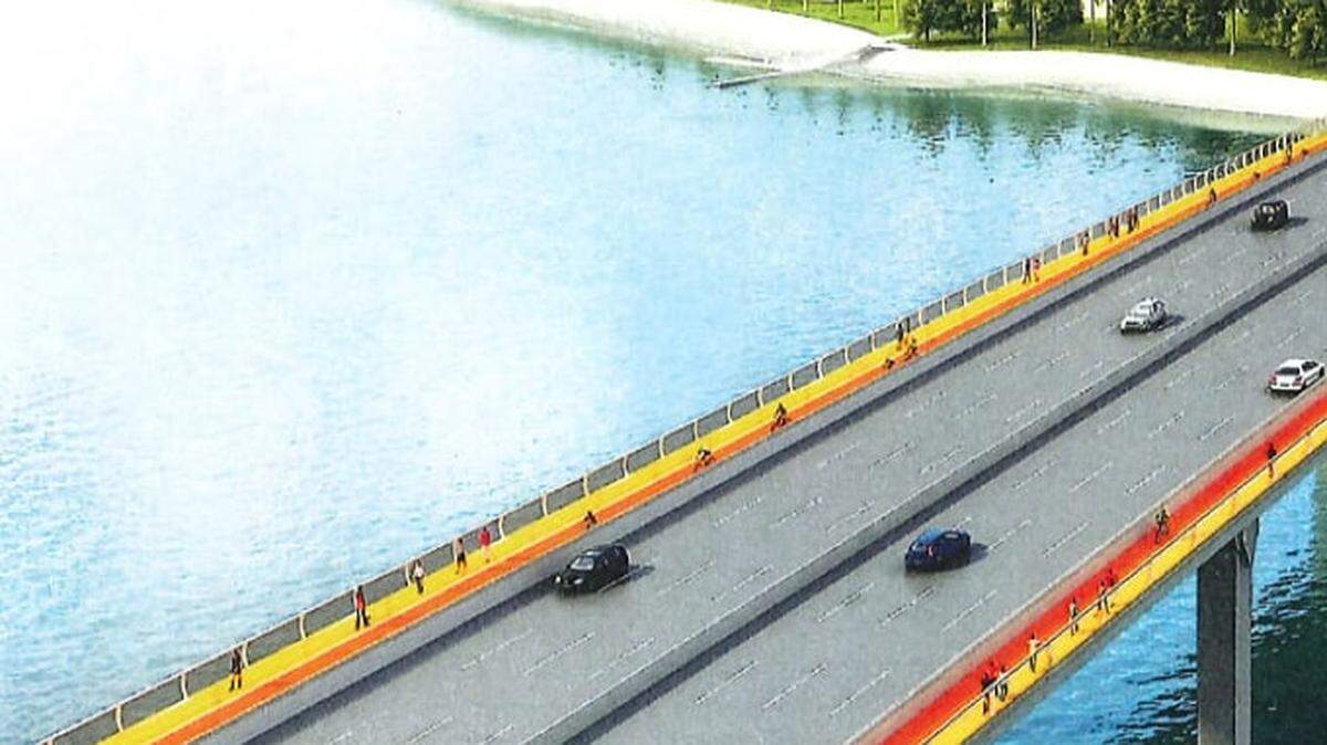 A rendering of the Plan Z proposal for the Rickenbacker Causeway shows separated bike and pedestrian lanes, the kind of safeguards advocates of cycling safety say are needed after the May 15, 2022, deaths of two bicyclists on the causeway from a car collision.