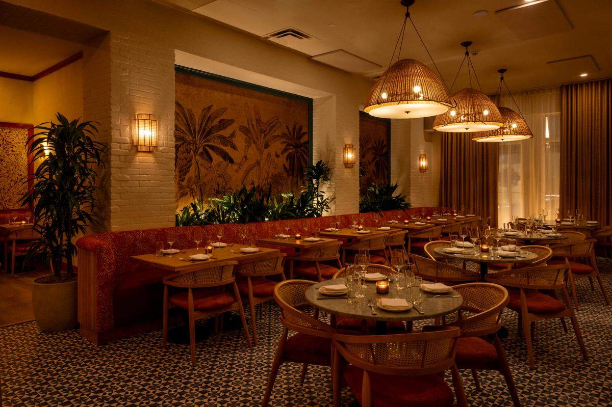 The dining room of Paya, which took over the former space of Joliet in Sunset Harbour.