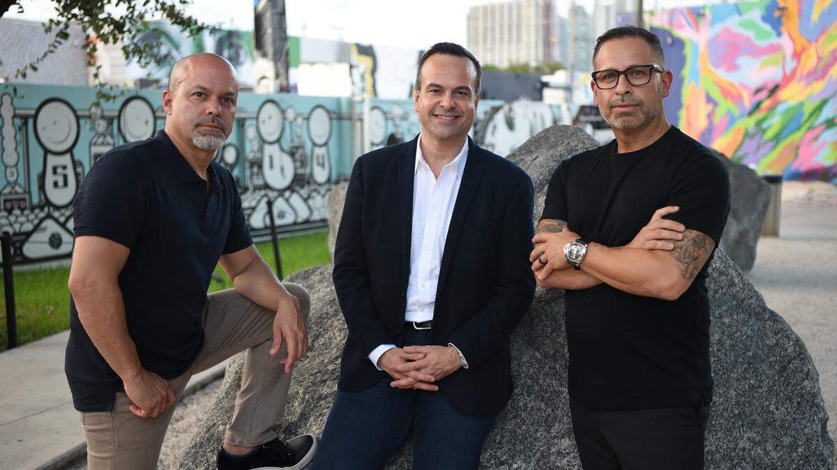 Republica President Luis Casamayor, Republica Chairman and CEO Jorge Plasencia and Paul Marobella, chairman and CEO of Havas Creative, North America.