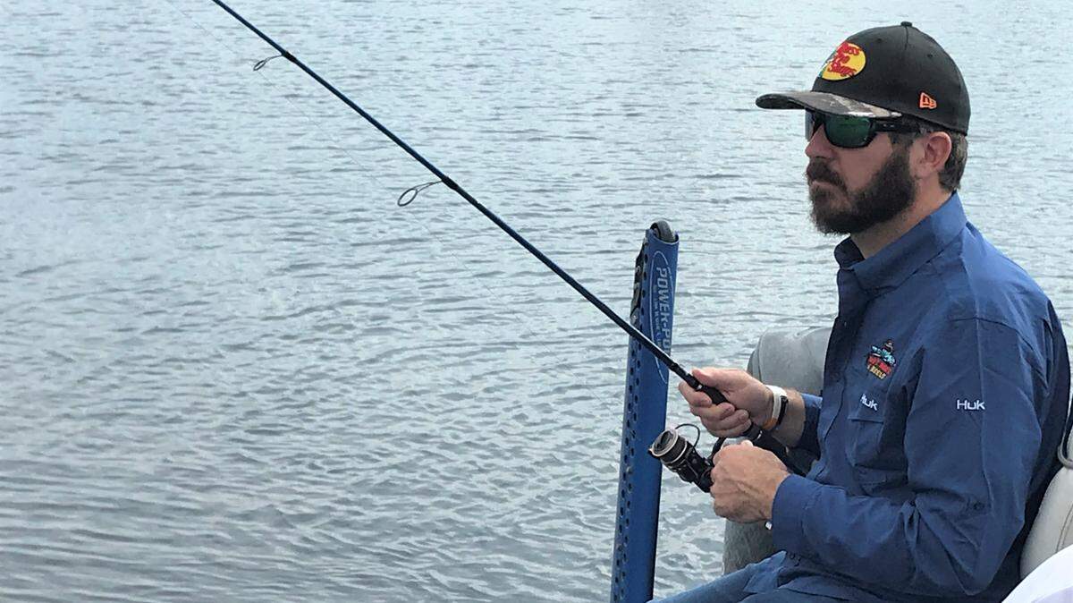 NASCAR driver Martin Truex Jr. always fishes in the Hot Rods & Reels charity tournament held on the infield lake at Homestead-Miami Speedway.