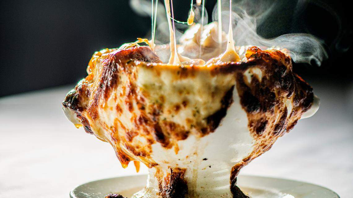INDULGE’s Daily Dish: Melt over Chef Adrianne Calvo’s deliciously gooey French onion soup