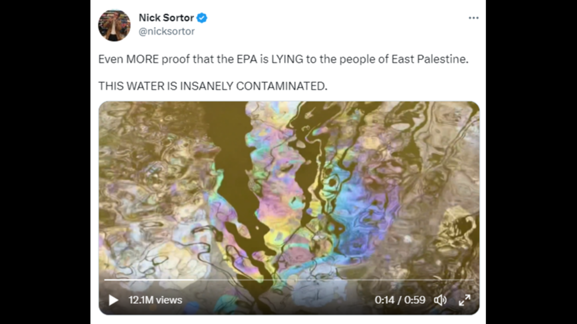 Tweet from Nick Sortor