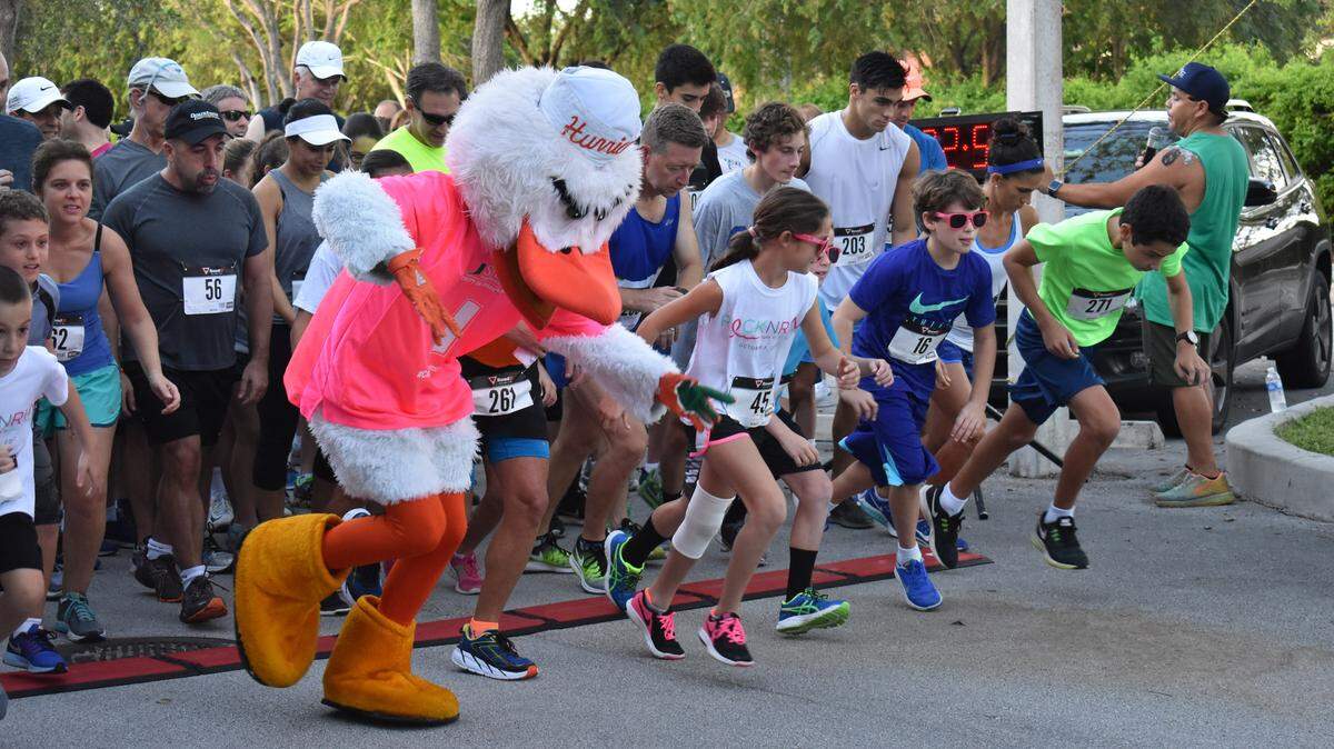 Runners at the 2017 Rock N Run for cancer awareness and research get going at the starting line. This year, the Oct. 7 event will raise funds for six cancer organizations.