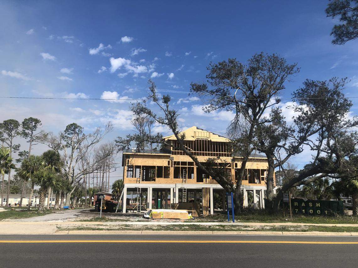 Tiffany Carr’s home in Port St. Joe, which is being rebuilt after Hurricane Michael, was purchased by Carr and her husband, John Howard, in May 2016 for $370,000. The couple claims a homestead exemption on the house. This is how it looked on Sunday, March 1, 2020.