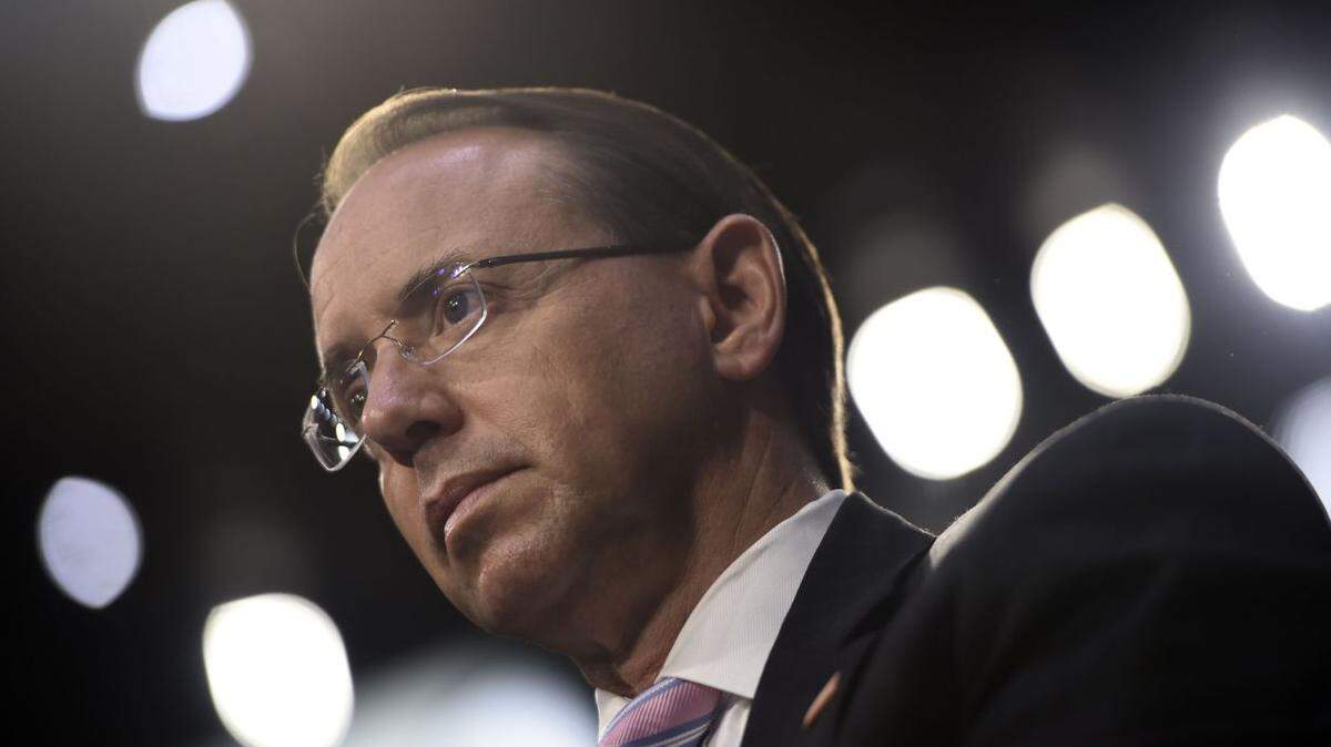 Briefly on Monday, it was believed that Rod Rosenstein had resigned or been fired.  Instead, he’ll meet with the president on Thursday.