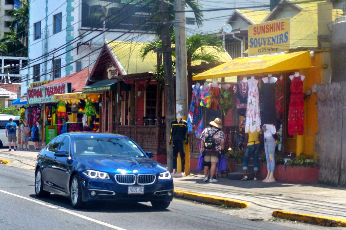 Business owners along Montego Bay, Jamaica’s famous “Hip Strip,” say a state of emergency that was reintroduced in April by the government is hurting business. Sales are down between 30 percent and 75 percent, some say.