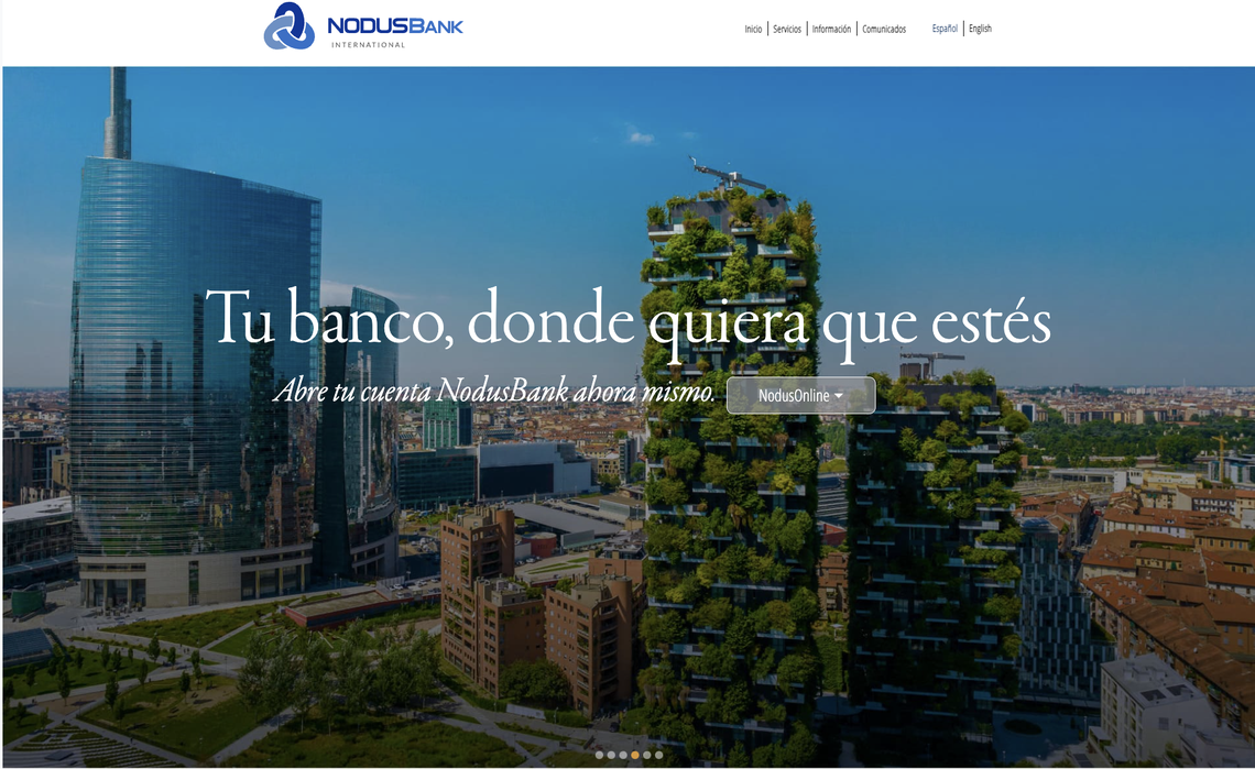 An ad for Nodus Bank