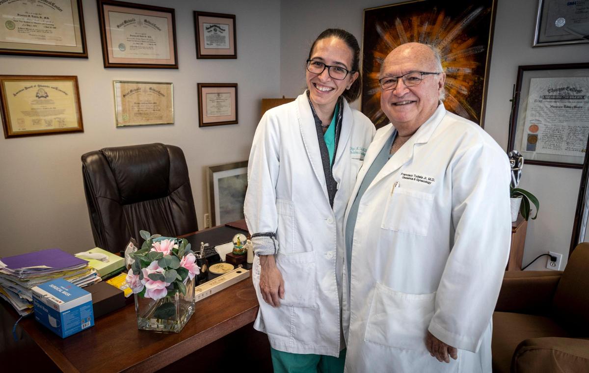 Dr. Olga Tudela and her father, Dr. Francisco Tudela.