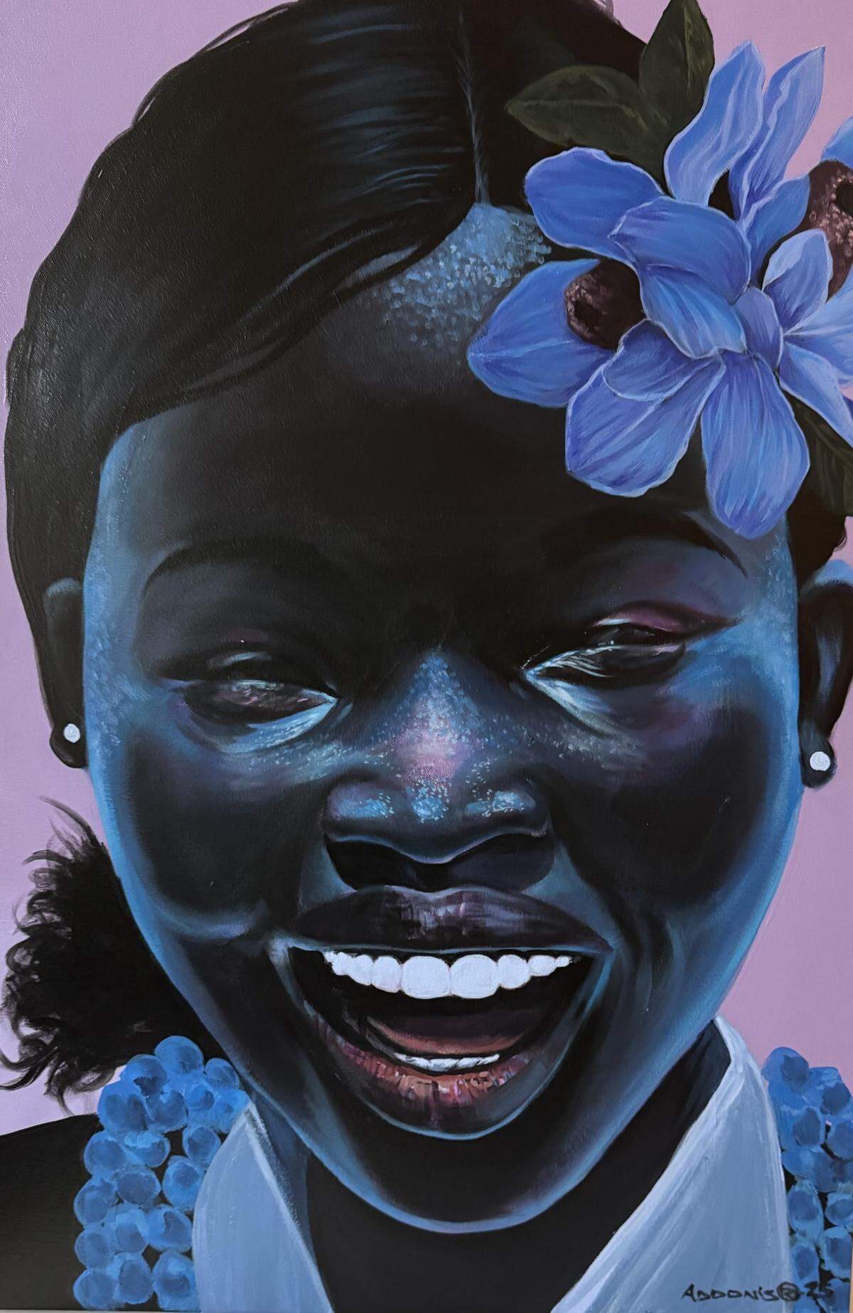This piece by artist Addonis Parker is titled “Inky.”