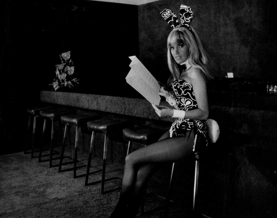 A bar at the Playboy Plaza hotel in Miami Beach.