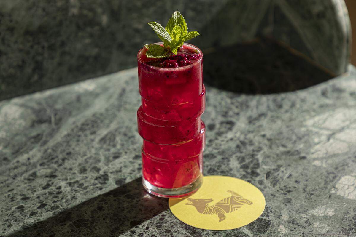 Dragon Spell cocktail at Jacinta Mexican restaurant.