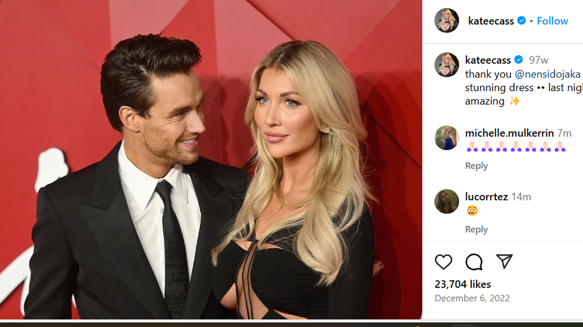 Liam Payne and Kate Cassidy/Instagram screenshot