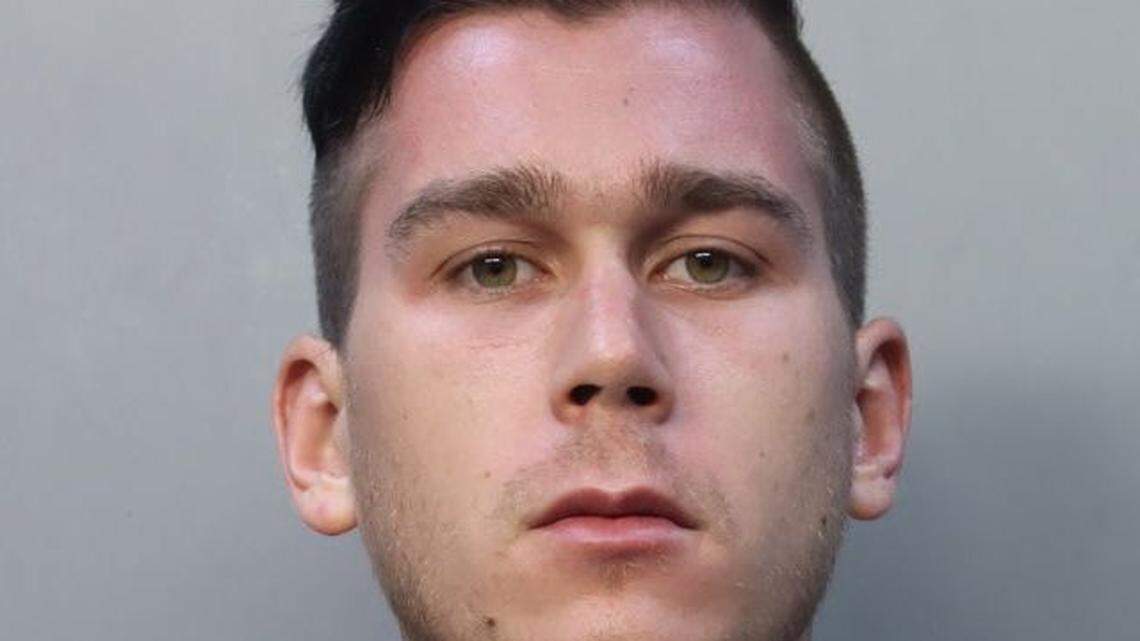 Hungarian native Zsolt Zsolyomi, 26, who was to be deported last summer for overstaying his visa, and who has been charged with two murders, pleaded not guilty Wednesday.