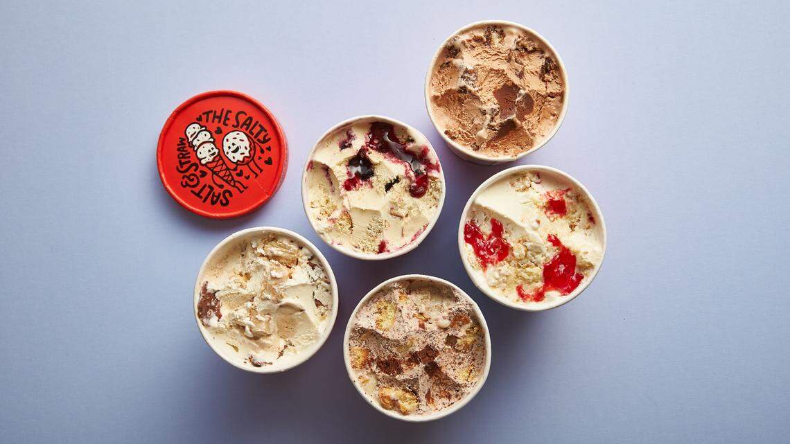 Salty Donut y Salt & Straw lanzaron su segunda colaboración, un conjunto de cinco sabores de helado.