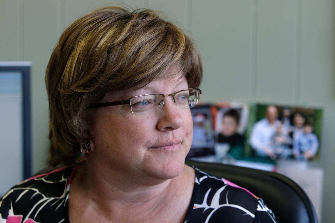 The University of Miami’s Connie Nickel, Associate Athletic Director Senior Women’s Administration will be inducted into the Hall of Fame at UM. This is Connie in her office on Tuesday April 13, 2010.