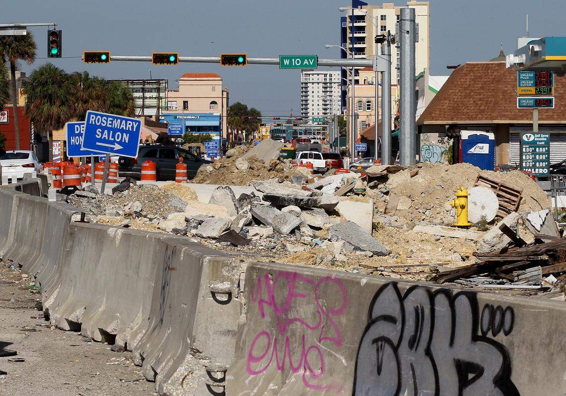 Little Havana residents have to sort around many obstacles on the streets and sidewalks like barricades, debris, idle equipment, etc., as construction along West Flagler Street drags on and on, taking small businesses down with it. Merchants and residents are frustrated by the slow pace of a project they say has done more harm than good.