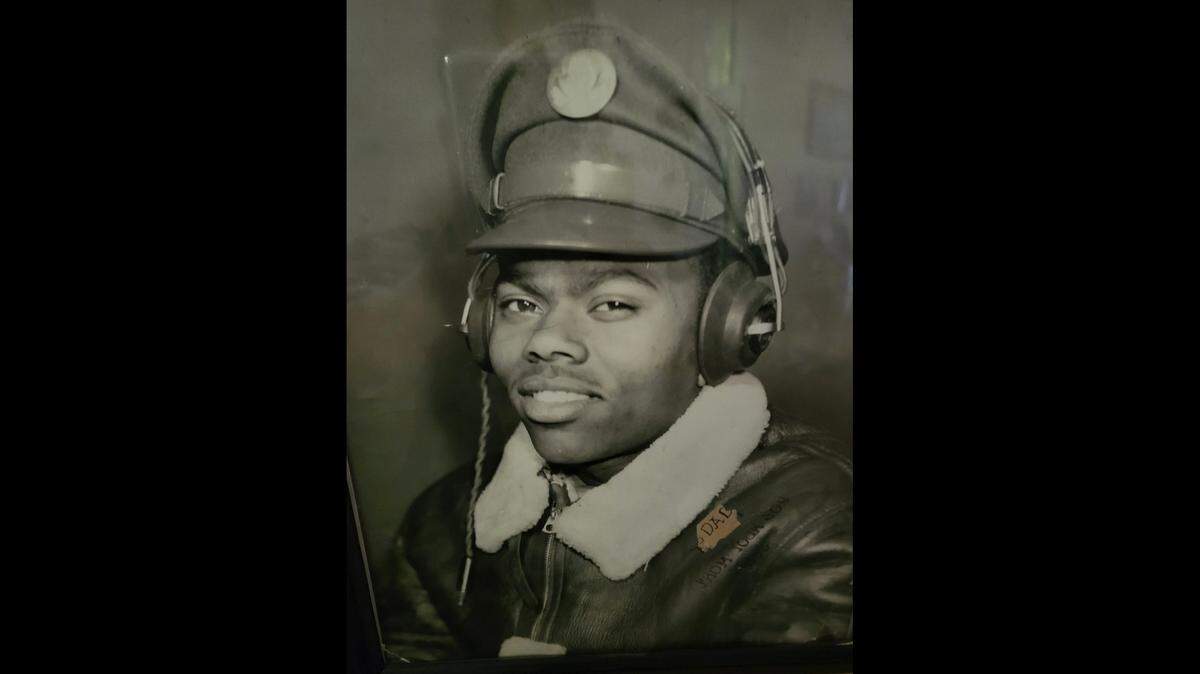 Bill Poitier was a military air traffic controller before he was discharged in 1946.