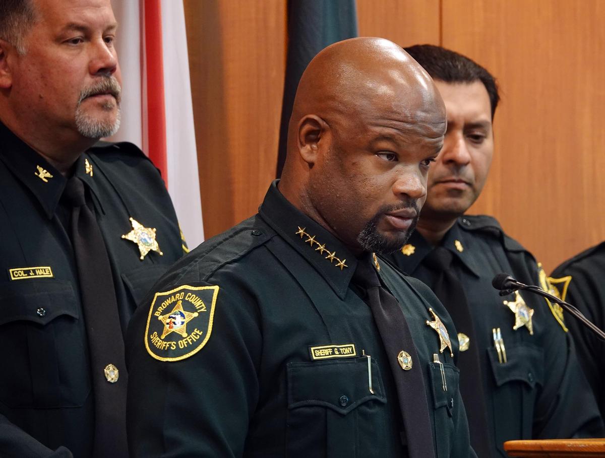 Broward Sheriff Gregory Tony announced that two additional deputies have been fired as a result of the agency’s internal affairs investigation into the mass shooting at Marjory Stoneman Douglas High School in Parkland at BSO headquarters in Fort Lauderdale, Wednesday, June 26, 2019.