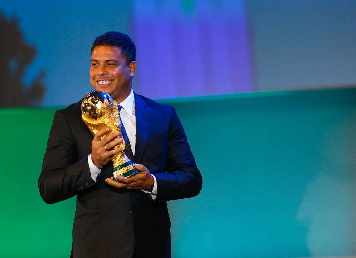 Former Brazilian soccer star Ronaldo Nazário at a FIFA event in 2014. (Photo by Alexandre Schneider/Getty Images)