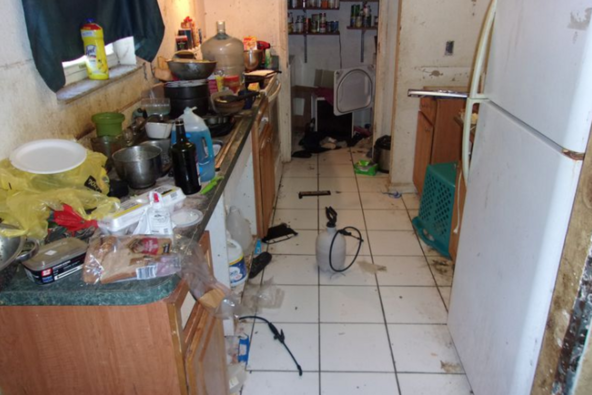 Kitchen at the Allen home in Bunnell, Florida