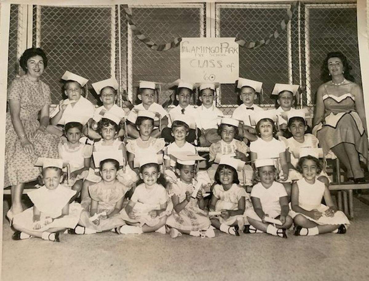 Ruth Karp, left, was a pre-school teacher at Flamingo Park’s nursery school program in the 1960s in Miami Beach.