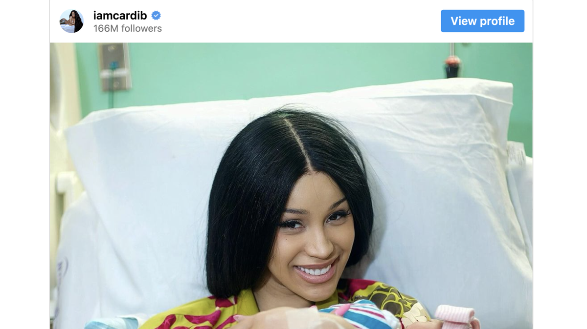 Cardi B reveals she’s given birth after announcing her divorce from her husband, Offset.
