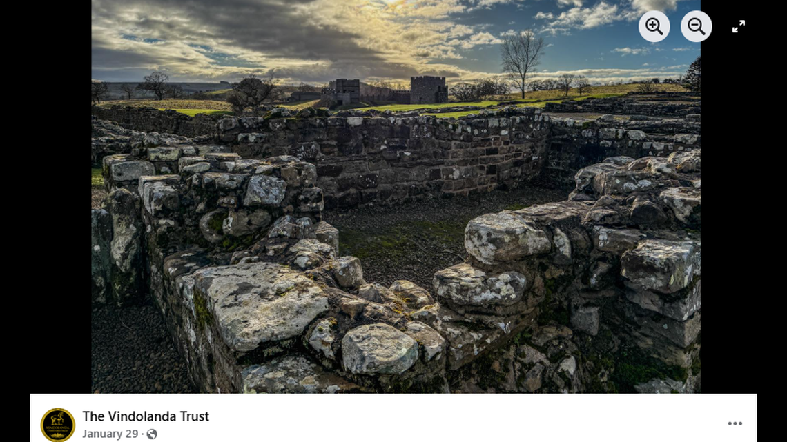 Volunteers working at an ancient Roman fort discovered a relief of a goddess in the rubble, officials said.