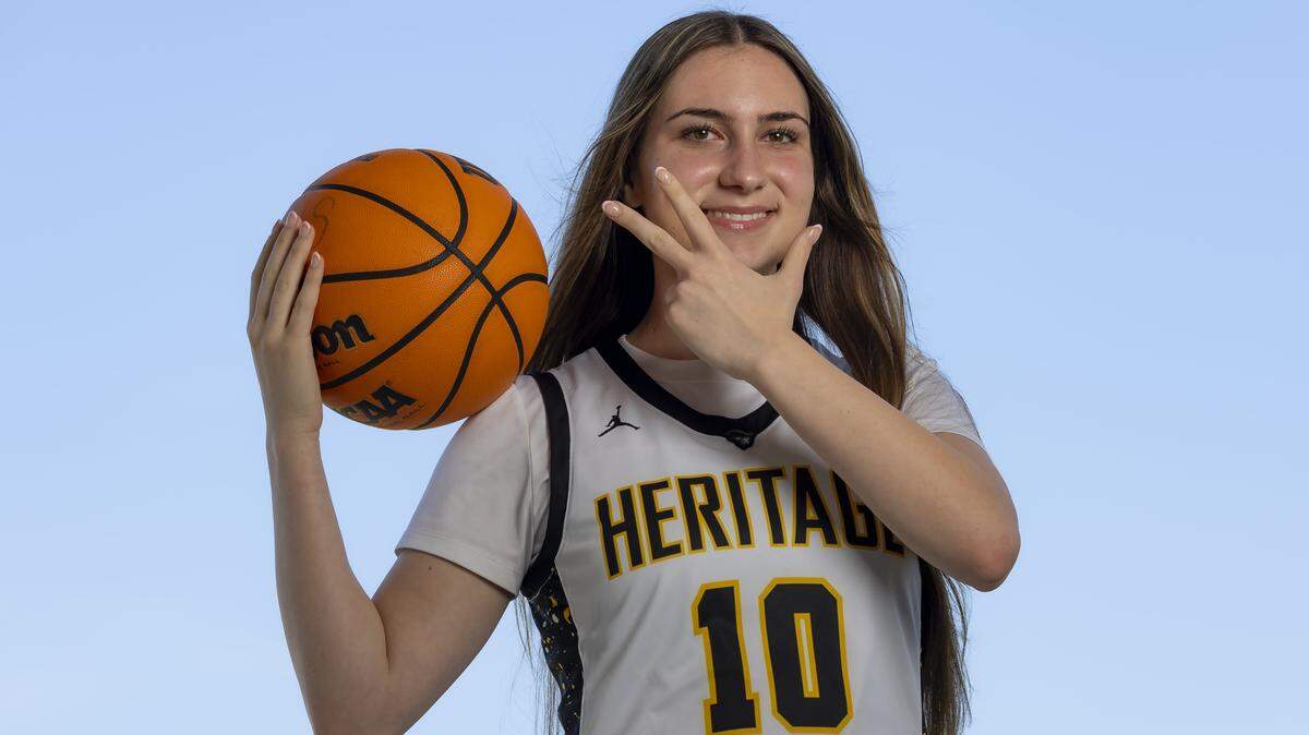 Isabella Aloisio, American Heritage, Basketball. All-Broward players photographed at Brian Piccolo Sports Park on Wednesday, March 25, 2026, in Cooper City, Fla.