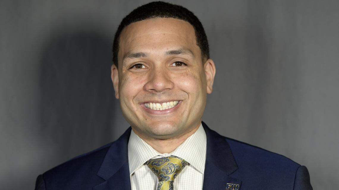 Jeremy Ballard was named head men's basketball coach of the FIU Panthers at a press conference on April 23, 2018 at the Ocean Bank Convocation Center.