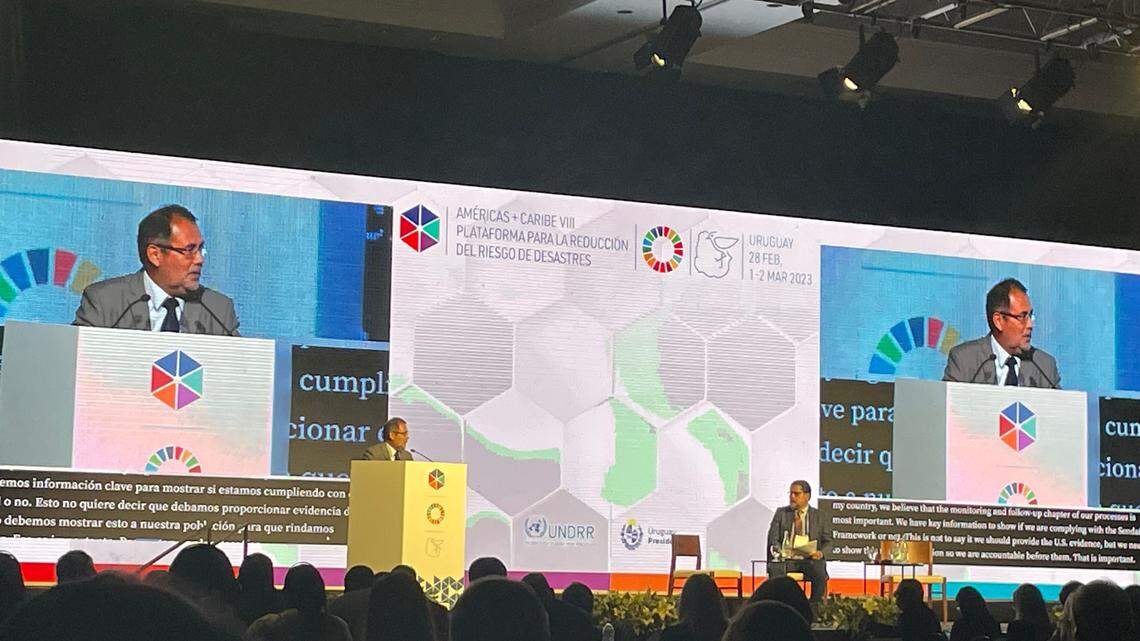 Individuals from across the Americas and the Caribbean are gathering in Uruguay in South America for a three-day regional conference sponsored by the United Nations on disaster risk reduction and climate change. The conference opened Feb. 28, 2023, and ends March 2, 2023.