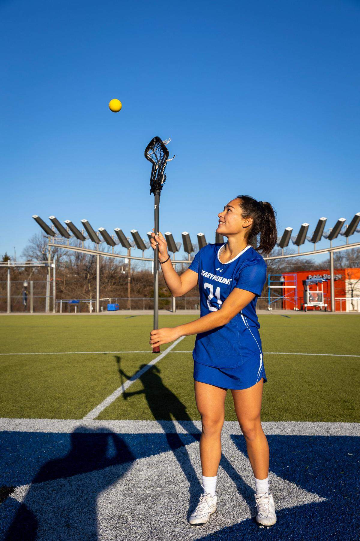 Westminster Christian alum Natalia Ortiz, now a freshman midfielder at Marymount, a Division III university in Virginia, is part of a growing number of Hispanic women playing the sport of lacrosse.